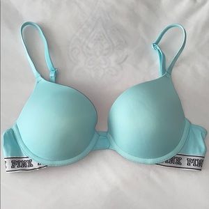 Pink Victoria’s Secret Turquoise Bra